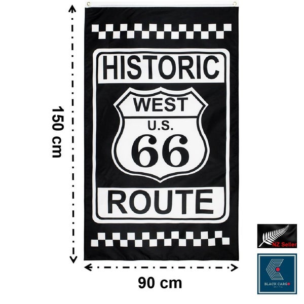NEW new Historic USA Route 66 Flag Poster Wall Decor Posters*Hot SALE Carousel 1