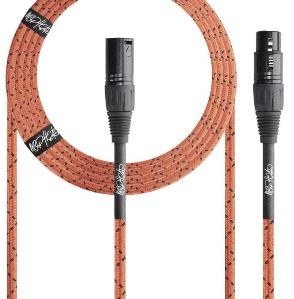 Mophead 15 Foot 4.5m XLR Extension Braided Cable Red and Black Carousel 1