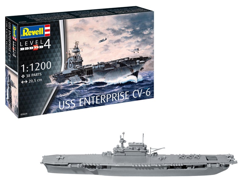 Revell 05824 1:1200 USS Enterprise CV-6 Carousel 1