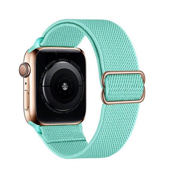 Stretchy Solo Loop Strap for iWatch -Mint Green Carousel 1