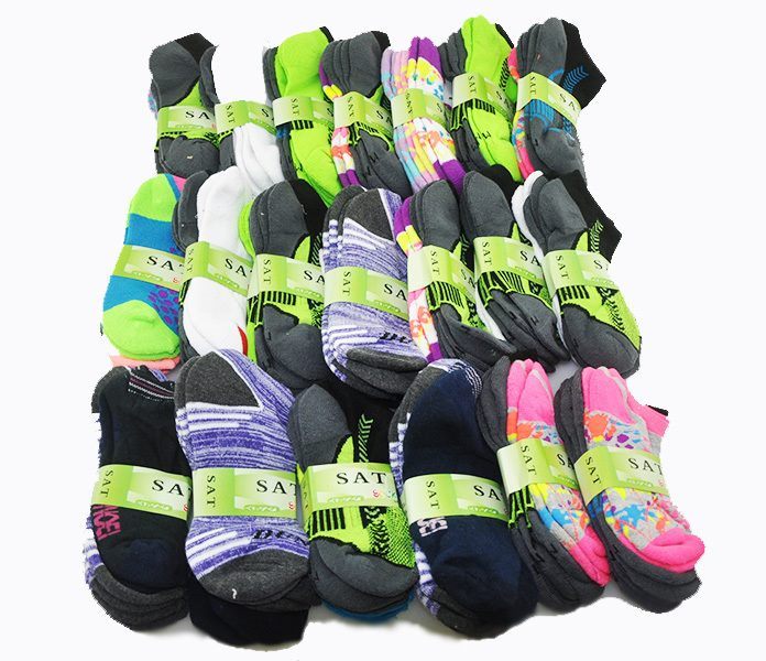 Kids' Ankle Socks Cushion Socks- (60 Pairs) 4-6 Years Bulk Sale Carousel 1
