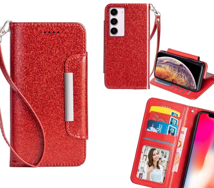 Samsung Galaxy S23 Case Glitter wallet Case ID wide Magnetic Closure Carousel 1