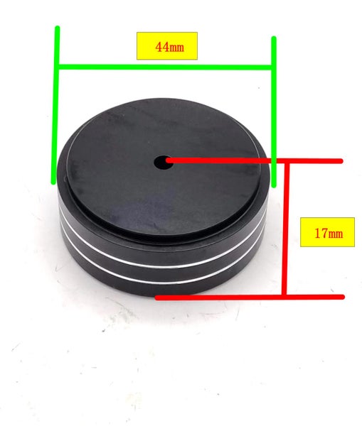 44x17mm Aluminum HIFI AMP Speaker Isolation Stand Feet Pad 4PCS Black (EP013-2) Carousel 2