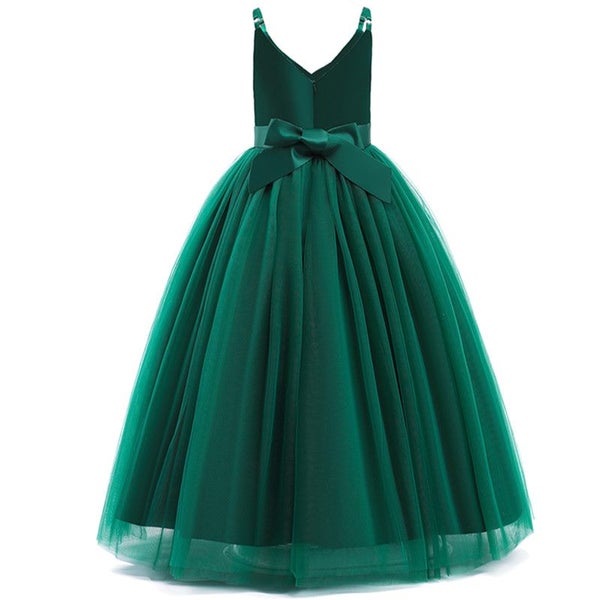5-6-7-8-9-10 11-12-13-14y = Emerald Green Flower-girl Party dress Carousel 2
