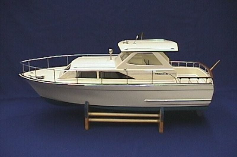 Wooden Ship Model Kit - 31" Trojan Cabin Cruiser Carousel 1