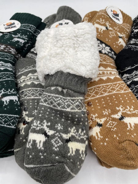 3 Pairs Mens Slipper Fuzzy Socks Winter Super Warm Soft Socks with Grippers Carousel 2