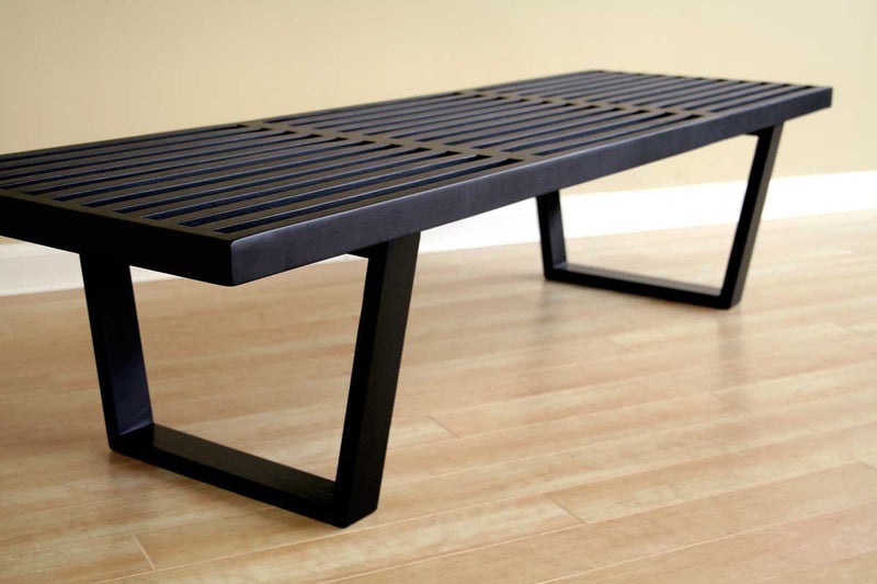 NELSON PLATFORM BENCH (122cm) Black Carousel 1