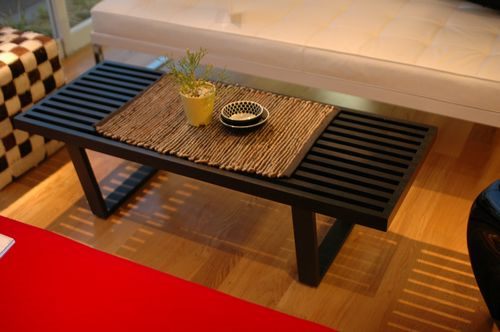 NELSON PLATFORM BENCH (122cm) Black Carousel 2