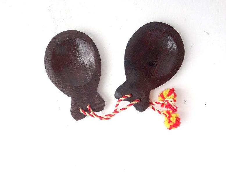 traditional wooden castanets Carousel 1