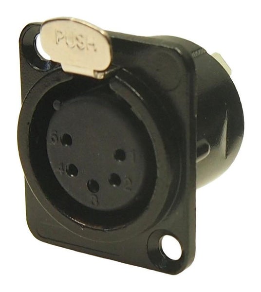 XLR Connector 5 Pin Panel Mount FEMALE Carousel 1