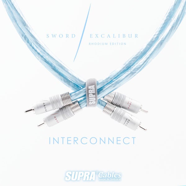 SUPRA SWORD EXCALIBUR ISL RHODIUM - RCA ANALOG INTERCONNECT 2.0 Mtr Carousel 1