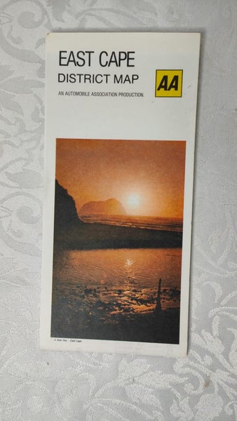 Vintage AA Road Map East Cape District 1981 2nd Ed Carousel 2