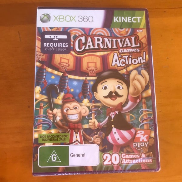 Sealed - Carnival Games in Action- Xbox 360 Carousel 1