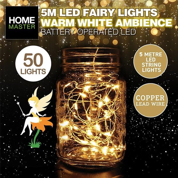 5 Metre LED Fairy String Lights - 2 Pack Carousel 1
