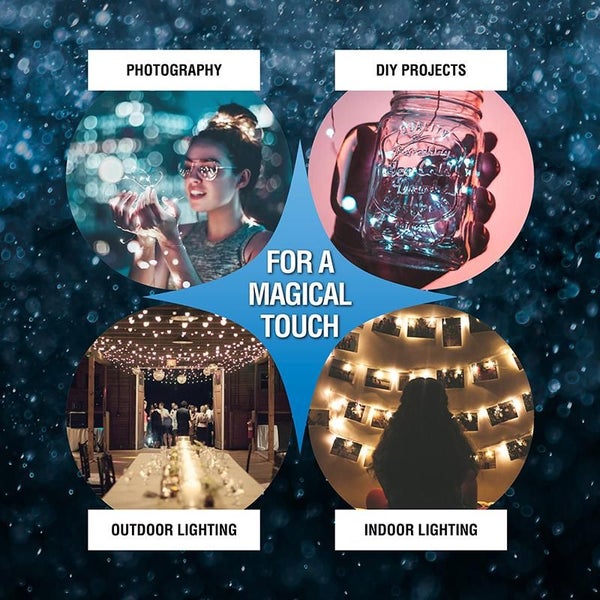 5 Metre LED Fairy String Lights - 2 Pack Carousel 8