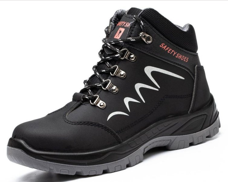 Steel Toe Work Boots Safety Industrial Shoes Puncture Proof Water Resistant - B Carousel 1