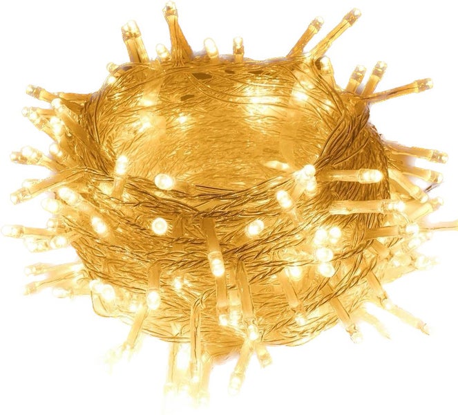 10m 100LED Connectable Plug In Indoor String Fairy Lights - Warm White Carousel 1