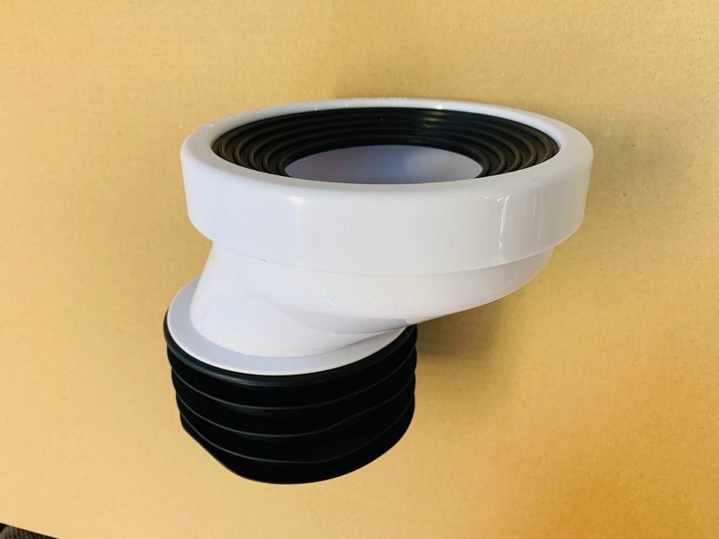 Toilet pan connector --100mm (40mm offset) rubber Carousel 2