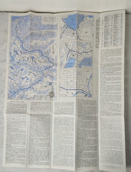 Vintage AA Road Map - Wanaka Hawea Haast - 1980's Carousel 4