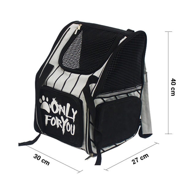 SOGA Black Pet Carrier Backpack Breathable Mesh Portable Safety Travel Essent... Carousel 9