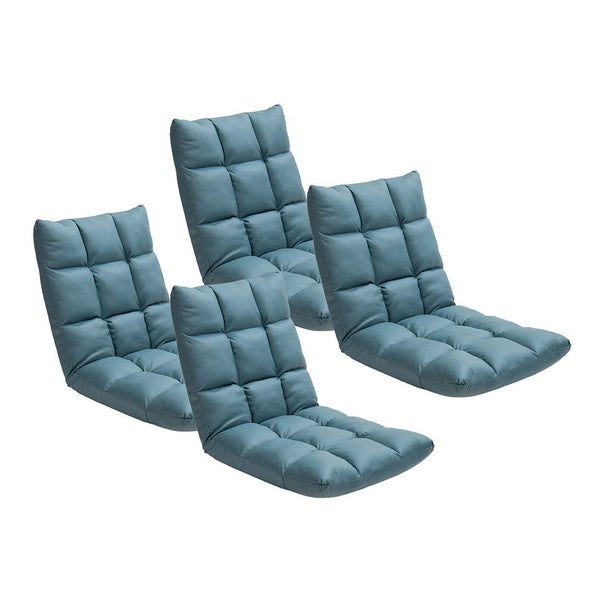 SOGA 4X Green Lounge Floor Recliner Adjustable Gaming Sofa Bed Foldable Indoo... Carousel 1