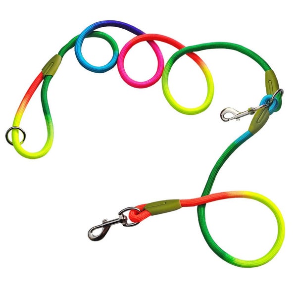 SOGA 220cm Multifunction Hands-Free Rope Pet Cat Dog Puppy Double Ended Leash... Carousel 1