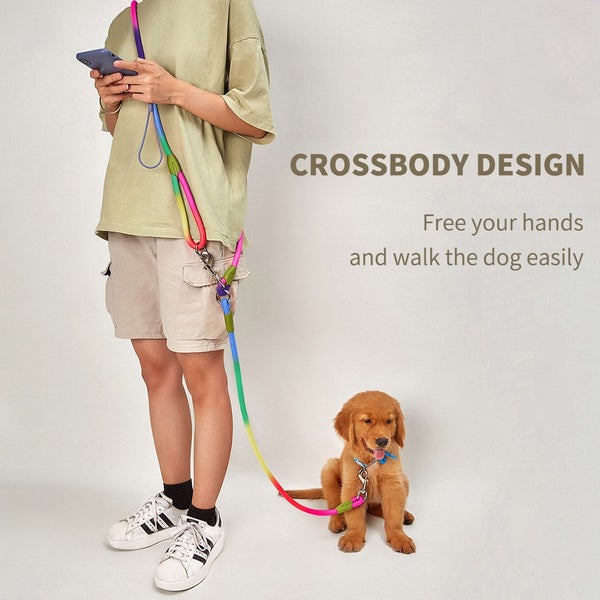 SOGA 220cm Multifunction Hands-Free Rope Pet Cat Dog Puppy Double Ended Leash... Carousel 2