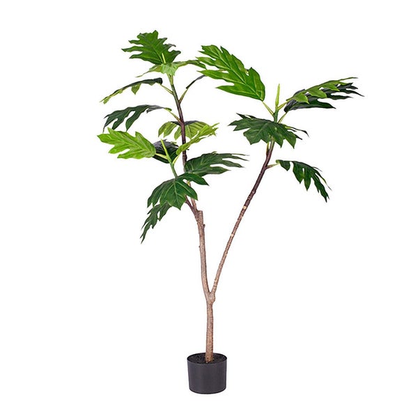 SOGA 120cm Artificial Natural Green Split-Leaf Philodendron Tree Fake Tropica... Carousel 1
