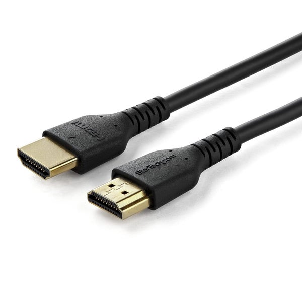 Star Tech 1M 4K HDR Male Male TPE HDMI 2.0 Cable w Ethernet f TV Monitors Black Carousel 1