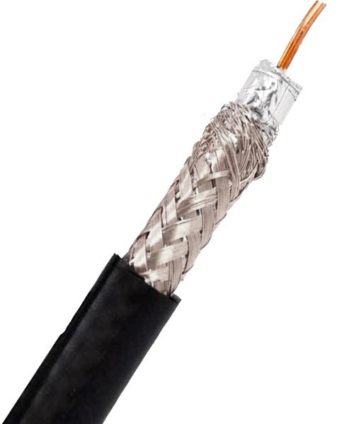 RG6 COAXIAL CABLE RG6 STANDARD CABLE BLACK (152 METERS/ROLL) Carousel 2