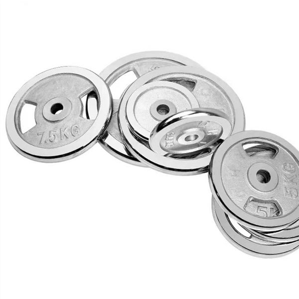 Chrome Weights 15kg x 2 Olympic Size 50mm NEW Carousel 1