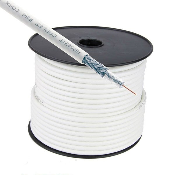 RG6 COAXIAL CABLE RG6 STANDARD CABLE WHITE (152 METERS/ROLL) Carousel 2