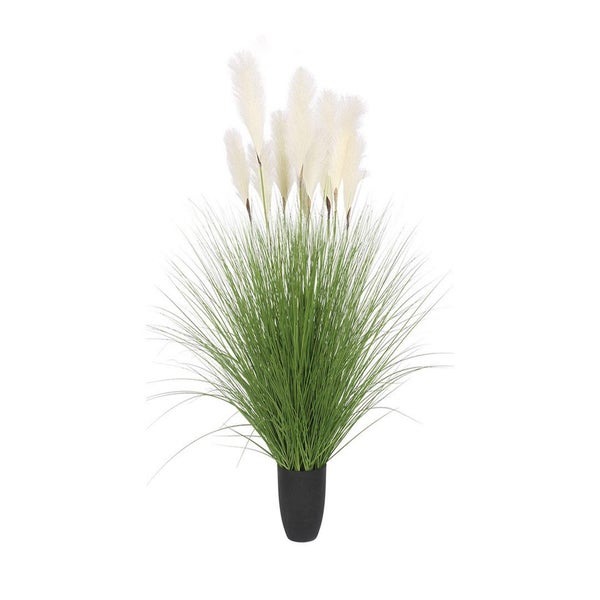SOGA 110cm Artificial Indoor Potted Reed Bulrush Grass Tree Fake Plant Simula... Carousel 1
