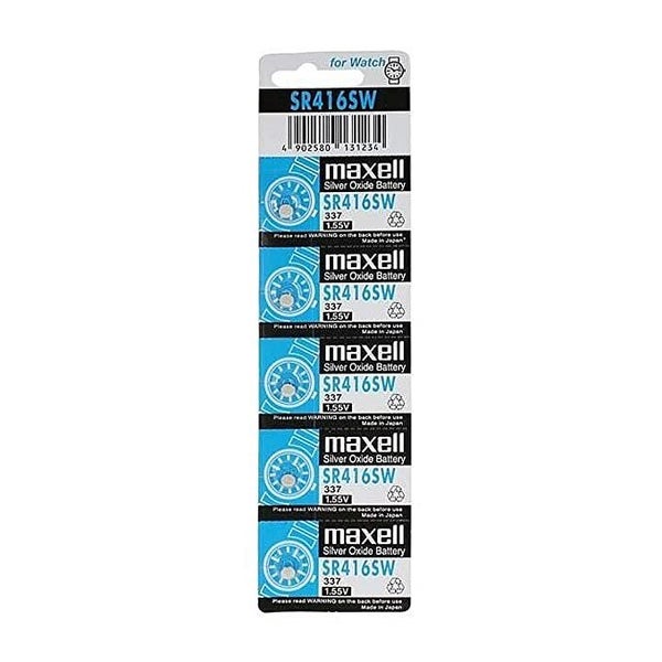 MAXELL SILVER OXIDE SR712SW WATCH BATTERY BUTTON CELL 5 PACK - MX346 Carousel 1