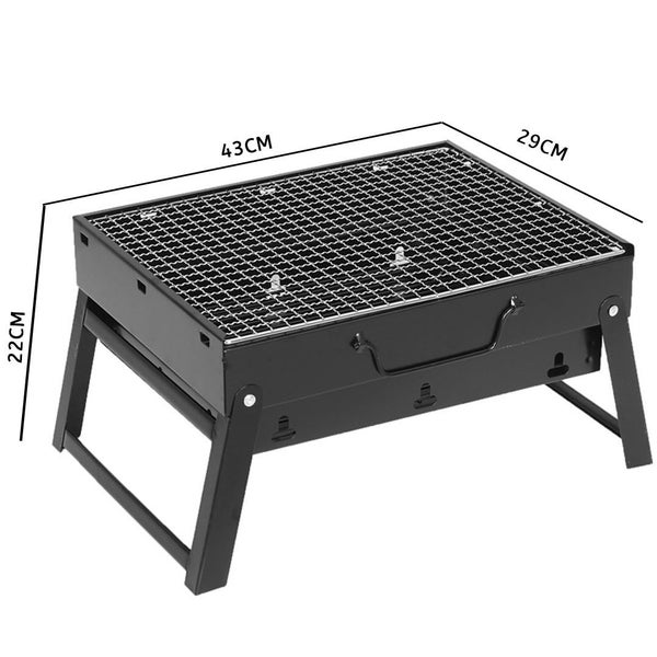 SOGA 2X 43cm Portable Folding Thick Box-Type Charcoal Grill for Outdoor BBQ C... Carousel 2