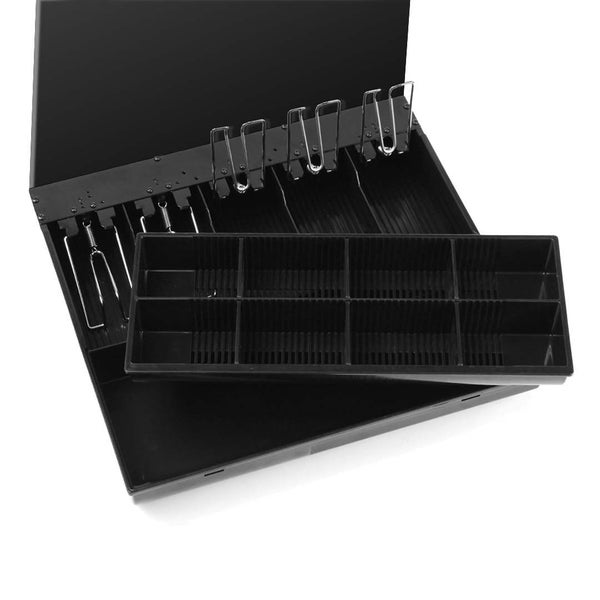 SOGA 2X 4 Bills 8 Coins Cash Tray With Lockable Lid Heavy Duty Spare Cash Tra... Carousel 7