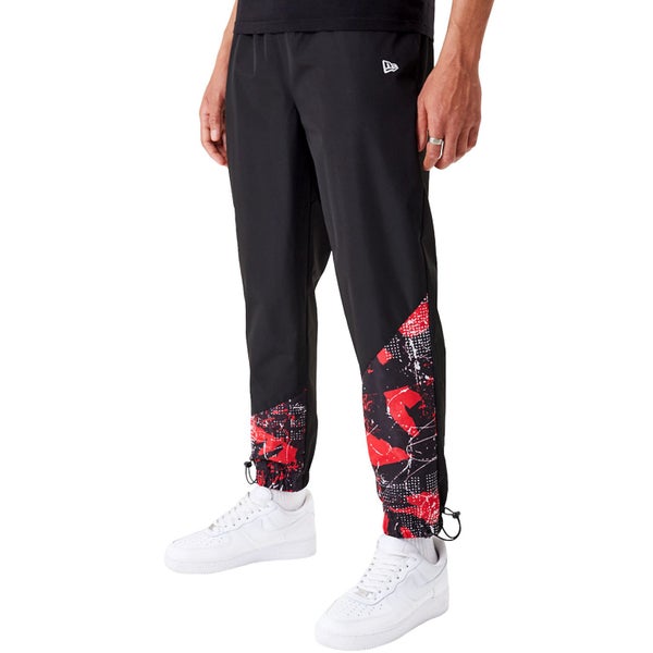 New Era Mens Chicago Bulls All Over Pattern Panel Track Pants - L Carousel 1