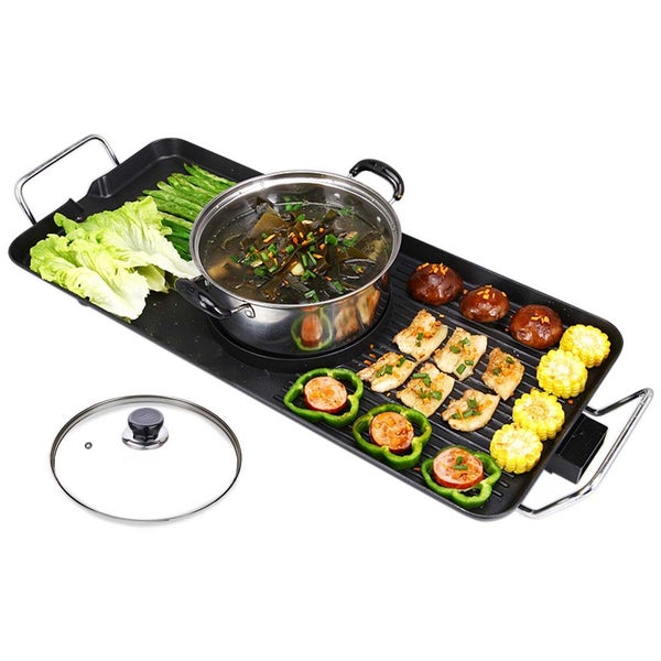 SOGA Electric Steamboat Asian Hot Pot Soup Maker Fondue Teppanyaki Hotpot Grill Carousel 1