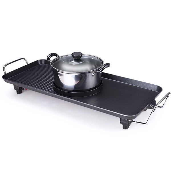 SOGA Electric Steamboat Asian Hot Pot Soup Maker Fondue Teppanyaki Hotpot Grill Carousel 2