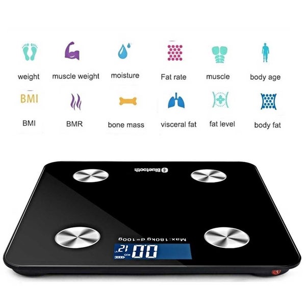 SOGA 2X Wireless Bluetooth Digital Body Fat Scale Bathroom Health Analyser We... Carousel 2