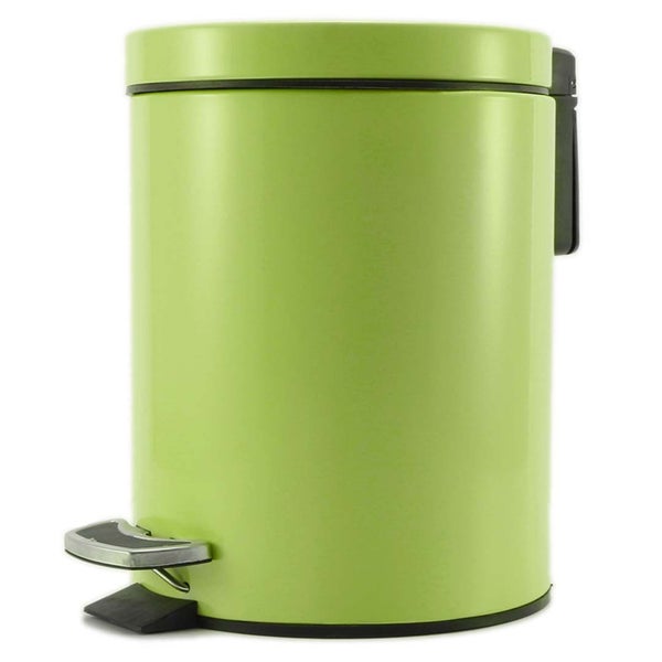 SOGA Foot Pedal Stainless Steel Rubbish Recycling Garbage Waste Trash Bin Rou... Carousel 1