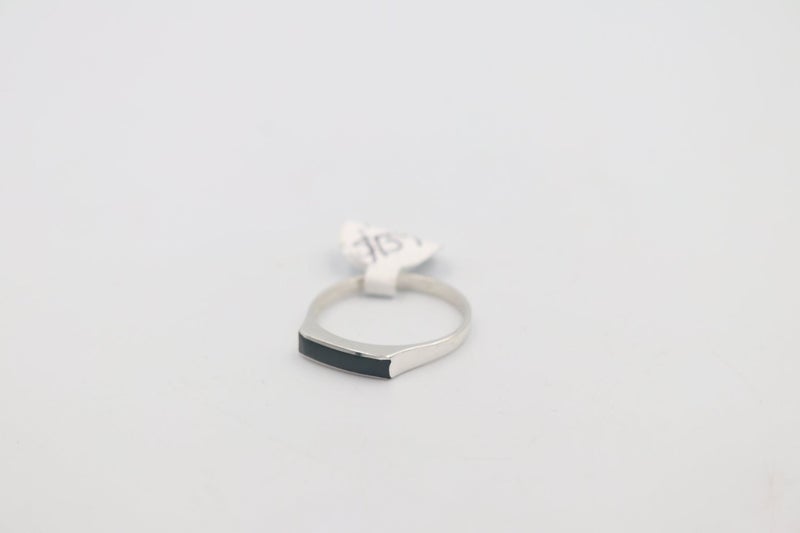Stg Silver Greenstone set Ring R66 Carousel 5