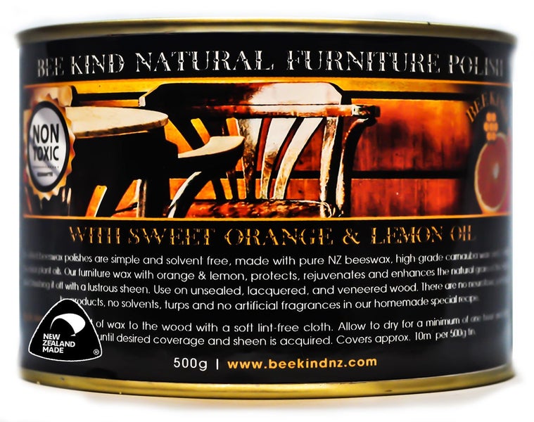 Bee Kind- Beeswax furniture polish with orange and lemon- 500g Carousel 1