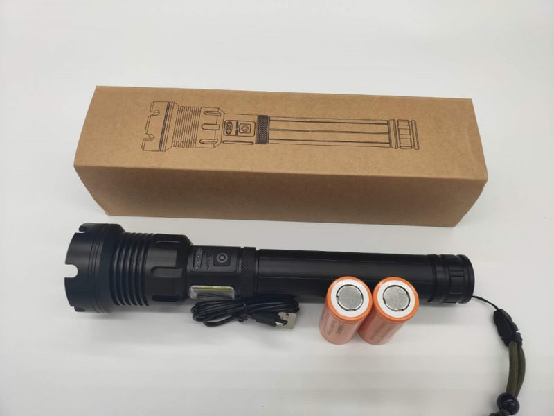 LED Torch Rechargeable High Lumens Flashlight with two 26650 Batteries62931721736449114