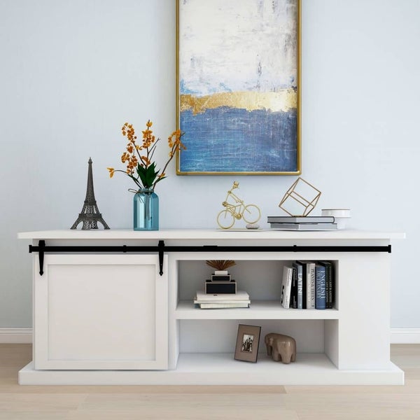 vidaXL Mini Sliding Barn Door Kit Carbon Steel 200 cm Carousel 1