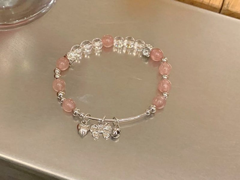 Bracelet Strawberry Quartz Bowknot Bell Bracelet Carousel 1