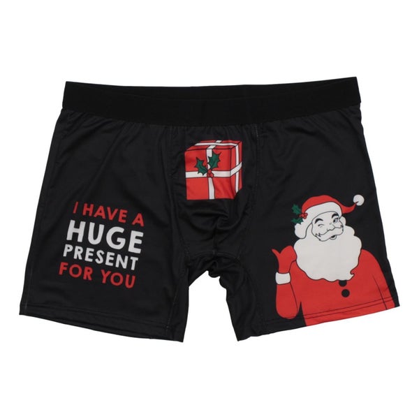 FIL Men's Novelty Christmas Boxers - Present Carousel 1