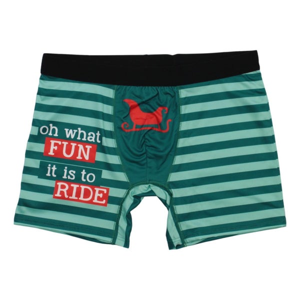 FIL Men's Novelty Christmas Boxers - Ride Carousel 1