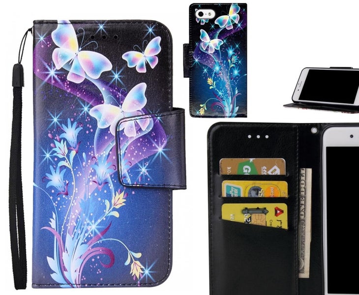 IPHONE 5 Case wallet fine leather case printed Carousel 1