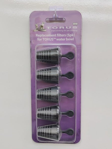 TORUS PET™ STANDARD FILTERS FOR DOG WATER BOWL PACK 5 Carousel 1